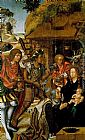 Triptych of The Adoration of The Magi Paintings - Adoration of the Magi by Vasco Fernandes
